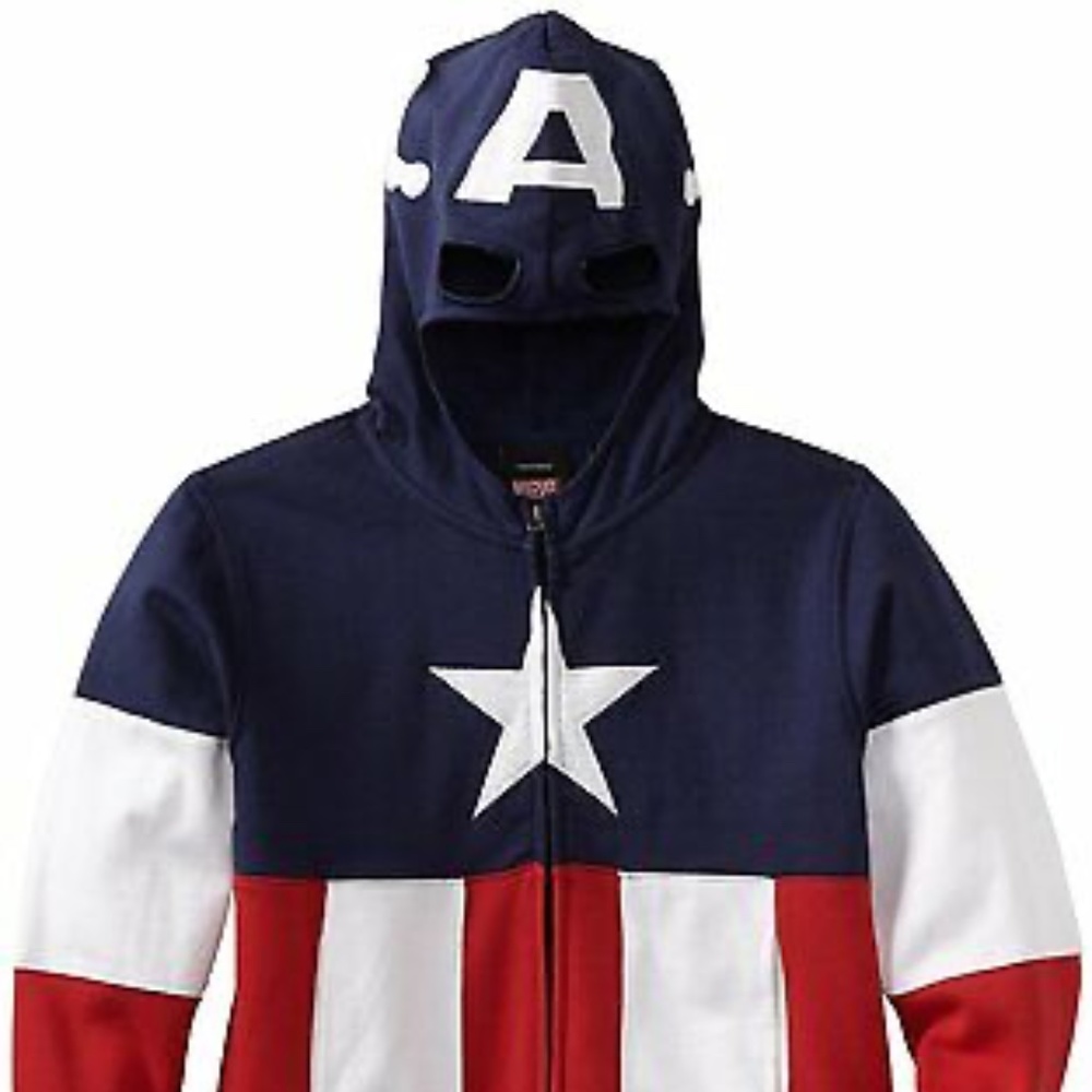 Captain America Zip Up Hoodie